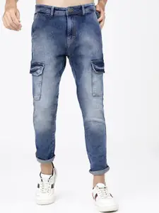 HIGHLANDER Men Blue Slim Fit Heavy Fade Stretchable Jeans