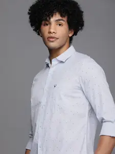 Allen Solly Men Blue Modern Fit Printed Casual Shirt