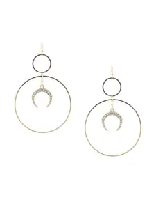FOREVER 21 Gold-Toned Contemporary Drop Earrings