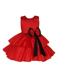 The Magic Wand Red Satin Dress