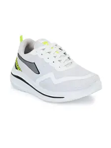 Walkstyle By El Paso Men White Mesh Running Non-Marking Shoes
