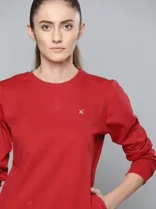 HRX by Hrithik Roshan Women Red Sweatshirt