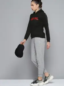 HRX By Hrithik Roshan Women Black Rapid-Dry Solid Lifestyle Sweatshirt