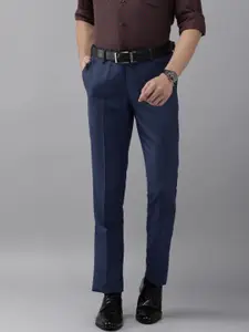 Arrow Men Mid-Rise Solid Formal Trousers