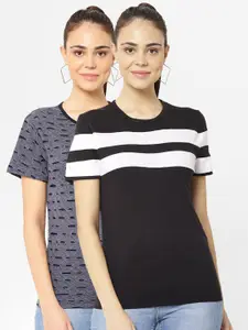 MACK JONNEY Women Pack Of 2 T-shirt