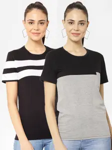 VIMAL JONNEY Women Pack Of 2 T-shirt