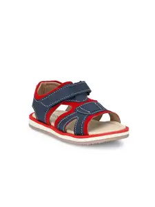 TUSKEY Boys Red & Blue Casual Outdoor Sandals