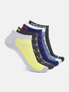 ADIDAS Men Pack Of 5 Assorted Ankle-Length Socks