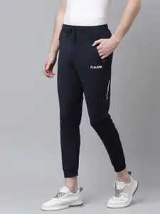 Fuaark Men Navy Blue Solid Slim Fit Training Joggers
