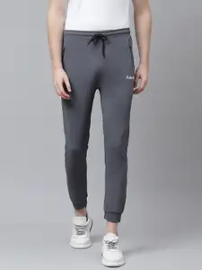 Fuaark Men Grey Solid Crop Joggers