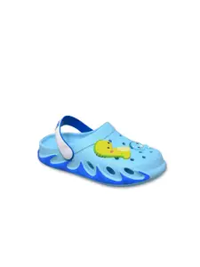 Yellow Bee Boys Blue & Yellow Clogs Sandals