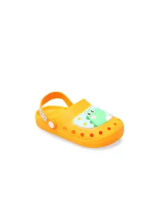 Yellow Bee Boys Orange Clogs Sandals