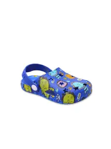 Yellow Bee Boys Blue & Yellow Clogs Sandals