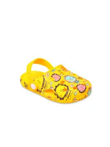 Yellow Bee Boys Yellow & Pink Clogs Sandals