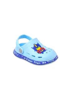 Yellow Bee Boys Blue & Red Clogs Sandals