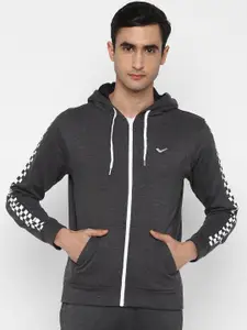 Yuuki Men Grey Solid Lightweight Sporty Jacket