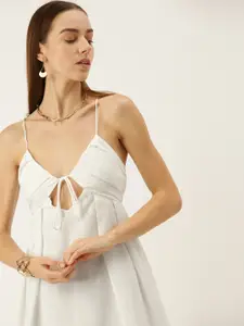 FOREVER 21 White A-Line Mini Dress