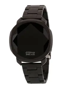 Daniel Klein Men Black Dial & Black Bracelet Style Straps Digital Watch DK.1.12889-3