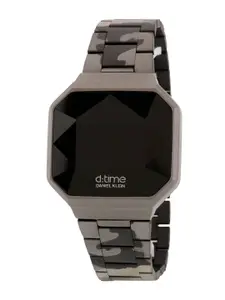 Daniel Klein Women Black Dial & Black Stainless Steel Straps Digital Watch DK.1.12887-1