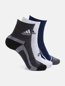 ADIDAS Men Pack Of 3 Assorted Ankle-Length Socks
