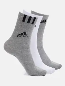 ADIDAS Men Pack Of 3 Assorted Calf-Length Socks