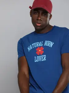 Levis Men Blue Typography Printed T-shirt