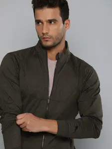Puma Men Charcoal Grey Solid Cloudspun Full-Zip Front-Open Training Sweatshirt