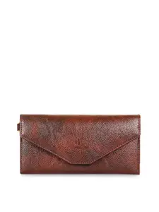 THE CLOWNFISH Dyna Brown Solid Synthetic Envelope Wallet