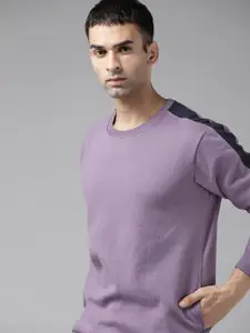 Roadster Men Purple Sweatshirt