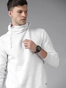 Roadster Men Grey Melange Sweatshirt