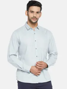 BYFORD by Pantaloons Men Grey Slim Fit Casual Shirt