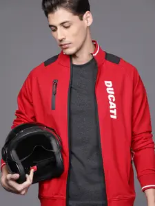 Ducati Men Red Brand Logo Print Sweatshirt