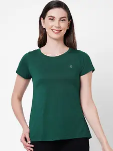 Soie Women Green Lounge T-shirt