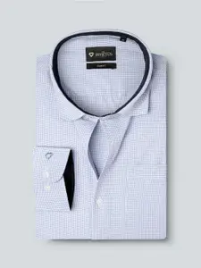 INVICTUS Men Blue Slim Fit Pure Cotton Formal Shirt