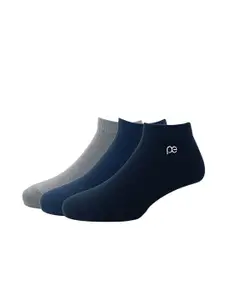 Peter England Men Pack Of 3 Solid Ankle-Length Socks