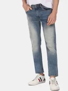 Flying Machine Men Blue Slim Fit Mid-Rise Clean Look Stretchable Jeans
