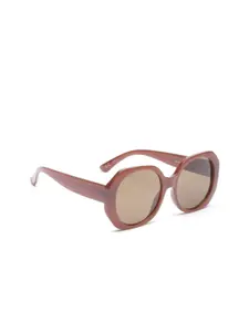 MANGO Women Brown UV Protected Oversized Sunglasses 87012514-28