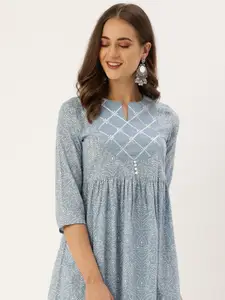 Varanga Women Ethnic Printed Flared Kurta