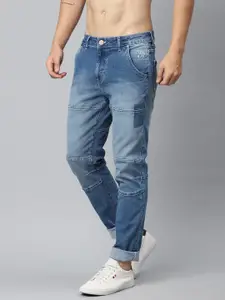 Harvard Men Blue Slim Tapered Fit Mid-Rise Clean Look Stretchable Jeans