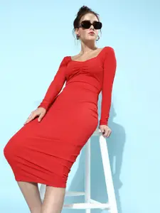 Veni Vidi Vici Red Midi Dress