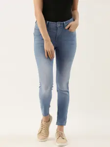Flying Machine Women Blue Twiggy Super Skinny Fit Mid-Rise Clean Look Stretchable Jeans