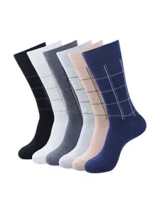 Balenzia Men Pack Of 6 Assorted Calf-Length Socks