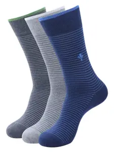 Balenzia Men Pack Of 3 Assorted Calf-Length Socks