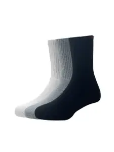 Peter England Men Pack Of 3 Solid Calf-Length Socks