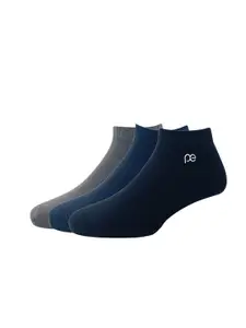 Peter England Men Pack Of 3 Solid Ankle-Length Socks