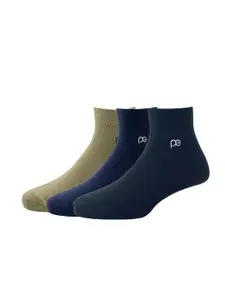 Peter England Men Pack Of 3 Solid Above Ankle-Length Socks