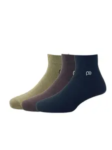 Peter England Men Pack Of 3 Solid Above Ankle Socks