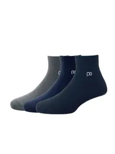 Peter England Men Pack Of 3 Solid Above Ankle Socks