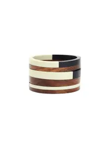 FOREVER 21 Set Of 3 Brown Wood Bangle-Style Bracelet
