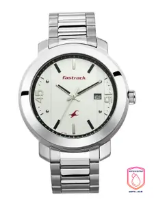 Fastrack Men Silver-Toned Analogue Watch 3246SM01